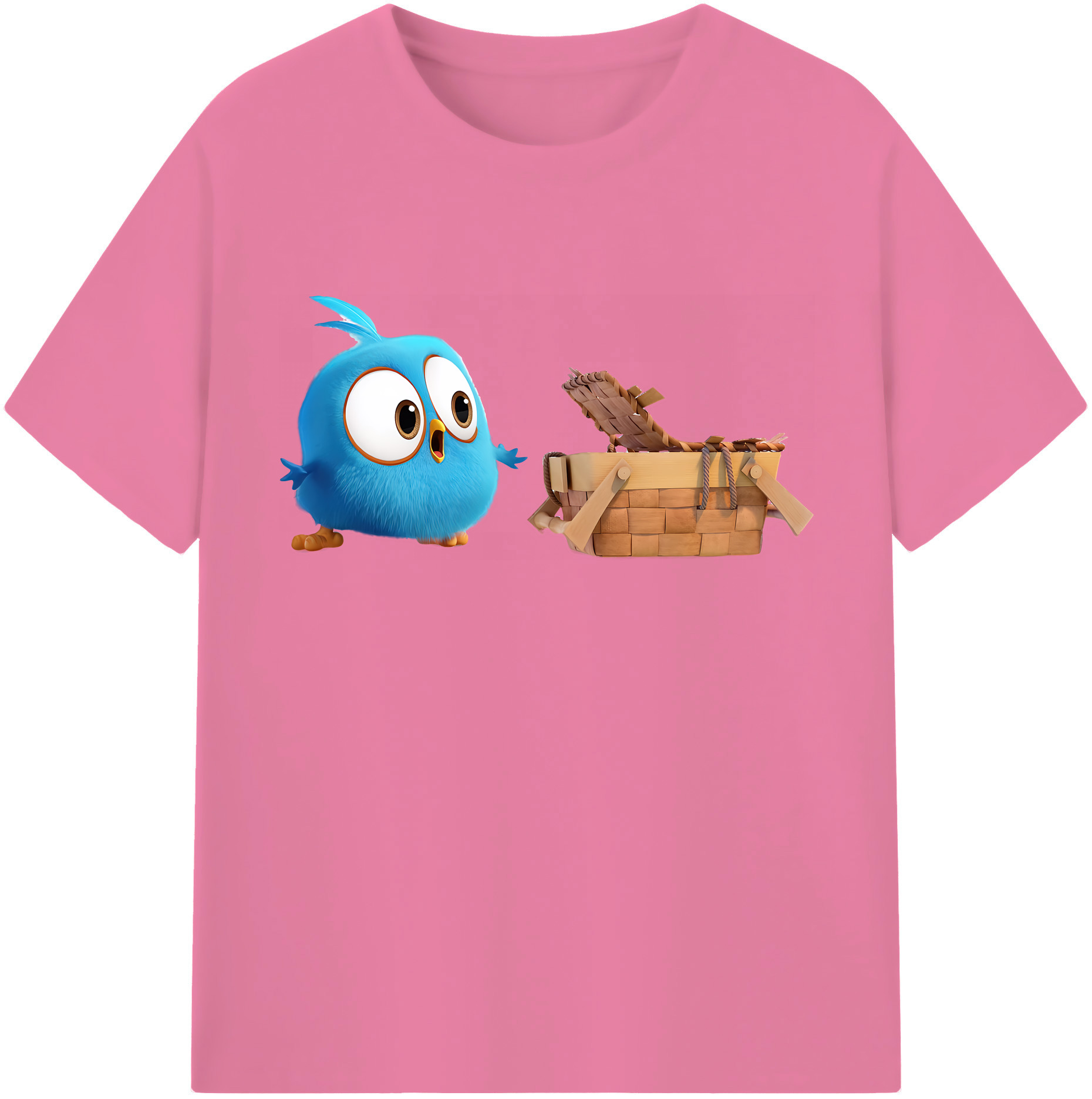 （画像用） Angry Birds アングリーバード 綿100％半袖Tシャツ（フロントプリント）